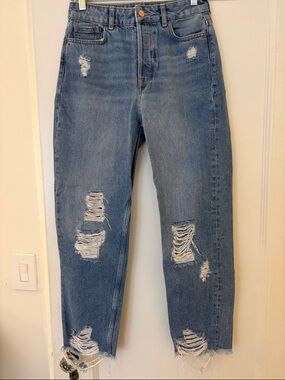 Zara Distressed High-Rise Women's Jeans